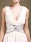 A-Line V-Neck Chiffon Wedding Dresses 00101001