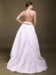 Ball Gown Deep V-neck Spaghetti Straps Backless Taffeta Wedding Dresses 00101003