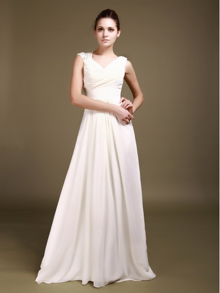 Sheath/Column Chiffon Wedding Dresses 00101009 Sheath/Column Chiffon Wedding Dresses 00101009