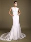 Trumpet/Mermaid Beaded Straps Wedding Dresses 00101011