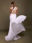 Trumpet/Mermaid V-neck Crossed Back Chiffon Wedding Dresses 00101013 Trumpet/Mermaid V-neck Crossed Back Chiffon Wedding Dresses 00101013