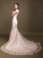 Trumpet/Mermaid Short Sleeve Wedding Dresses 00101015