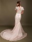 Trumpet/Mermaid Short Sleeve Wedding Dresses 00101015