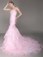 Trumpet/Mermaid Strapless Wedding Dresses 00101016