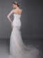 Trumpet/Mermaid Strapless Tulle Wedding Dresses 00101018