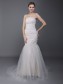 Trumpet/Mermaid Strapless Tulle Wedding Dresses 00101018