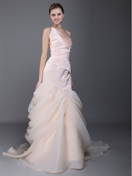 Trumpet/Mermaid Organza Wedding Dresses 00101019