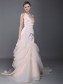 Trumpet/Mermaid Organza Wedding Dresses 00101019