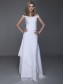 Sheath/Column Off-the-shoulder Chiffon Wedding Dresses 00101024