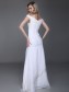 Sheath/Column Off-the-shoulder Chiffon Wedding Dresses 00101024