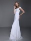 Sheath/Column Off-the-shoulder Chiffon Wedding Dresses 00101024
