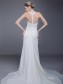 Sheath/Column V-neck Chiffon Wedding Dresses 00101028