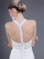 Sheath/Column V-neck Chiffon Wedding Dresses 00101028