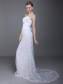 Sheath/Column Strapless Lace Wedding Dresses 00101029