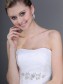 Sheath/Column Strapless Lace Wedding Dresses 00101029
