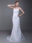 Sheath/Column Strapless Lace Wedding Dresses 00101029