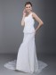 Sheath/Column One Shoulder Chiffon Wedding Dresses 00101030