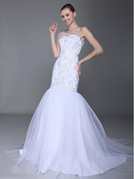 Trumpet/Mermaid Sweetheart Wedding Dresses 00101035