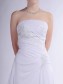 Sheath/Column Strapless Chiffon Wedding Dresses 00101038