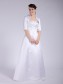 A-line Strapless Satin Wedding Dresses with A Wrap 00101039