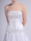 A-line Strapless Satin Wedding Dresses 00101040