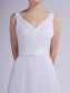 A-line Chiffon V-neck Wedding Dresses 00101042