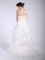 Ball Gown Strapless Organza Tiered Wedding Dresses 00101043