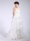 Ball Gown Strapless Organza Tiered Wedding Dresses 00101043