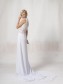 Sheath/Column Scoop Chiffon Wedding Dresses 00101045