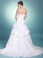 Ball Gown Strapless Sweetheart Chapel Train Taffeta Wedding Dresses 00101052
