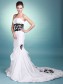 Taffeta Strapless Trumpet Wedding Dresses with Beaded Lace 00101054