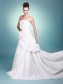 A-line Strapless Taffeta Wedding Dresses 00101058