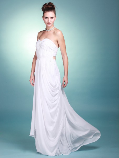 Sheath/Column Sweetheart Chiffon Wedding Dresses 00101060 Sheath/Column Sweetheart Chiffon Wedding Dresses 00101060