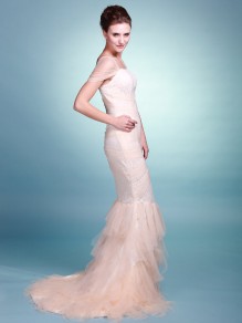 Trumpet/Mermaid Off-the-shoulder Tull Lace Wedding Dresses 00101063 Trumpet/Mermaid Off-the-shoulder Tull Lace Wedding Dresses 00101063