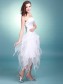 A-line Ball Gown Strapless Asymmetrical Organza Wedding Dresses 00101067 A-line Ball Gown Strapless Asymmetrical Organza Wedding Dresses 00101067