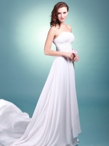 A-line Strapless Chiffon Wedding Dresses 00101070 A-line Strapless Chiffon Wedding Dresses 00101070