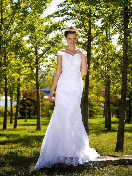 Trumpet/Mermaid Off-the-shoulder Wedding Dresses 00101076