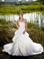 A-line Strapless Taffeta Wedding Dresses with A Wrap 00101079
