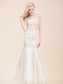 Trumpet/Mermaid Strapless Organza Wedding Dresses 00101090