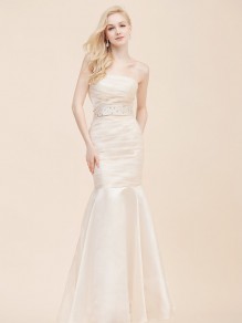 Trumpet/Mermaid Strapless Organza Wedding Dresses 00101090 Trumpet/Mermaid Strapless Organza Wedding Dresses 00101090