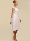 A-line Tea-length Chiffon Wedding Dresses 00101091