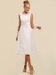 A-line Tea-length Chiffon Wedding Dresses 00101091