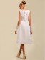 A-line Tea-length Chiffon Wedding Dresses 00101091
