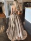 Sequin Long Prom Dress Ball Gown Formal Evening Dresses 901004