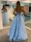 A-Line Long Prom Dresses Formal Evening Gowns 901014