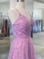 A-Line Sparkly Tulle Long Prom Dresses Formal Evening Gowns 901030