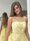 Long Yellow Prom Dresses Formal Evening Gowns 901033