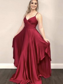 A-Line V Neck Long Prom Dresses Formal Evening Gowns 901036 A-Line V Neck Long Prom Dresses Formal Evening Gowns 901036
