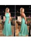 Simple Long Halter Prom Dresses Formal Evening Gowns 901104