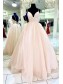 A-Line Sparkle Tulle Lavender Long Prom Dresses Formal Evening Gowns 901113